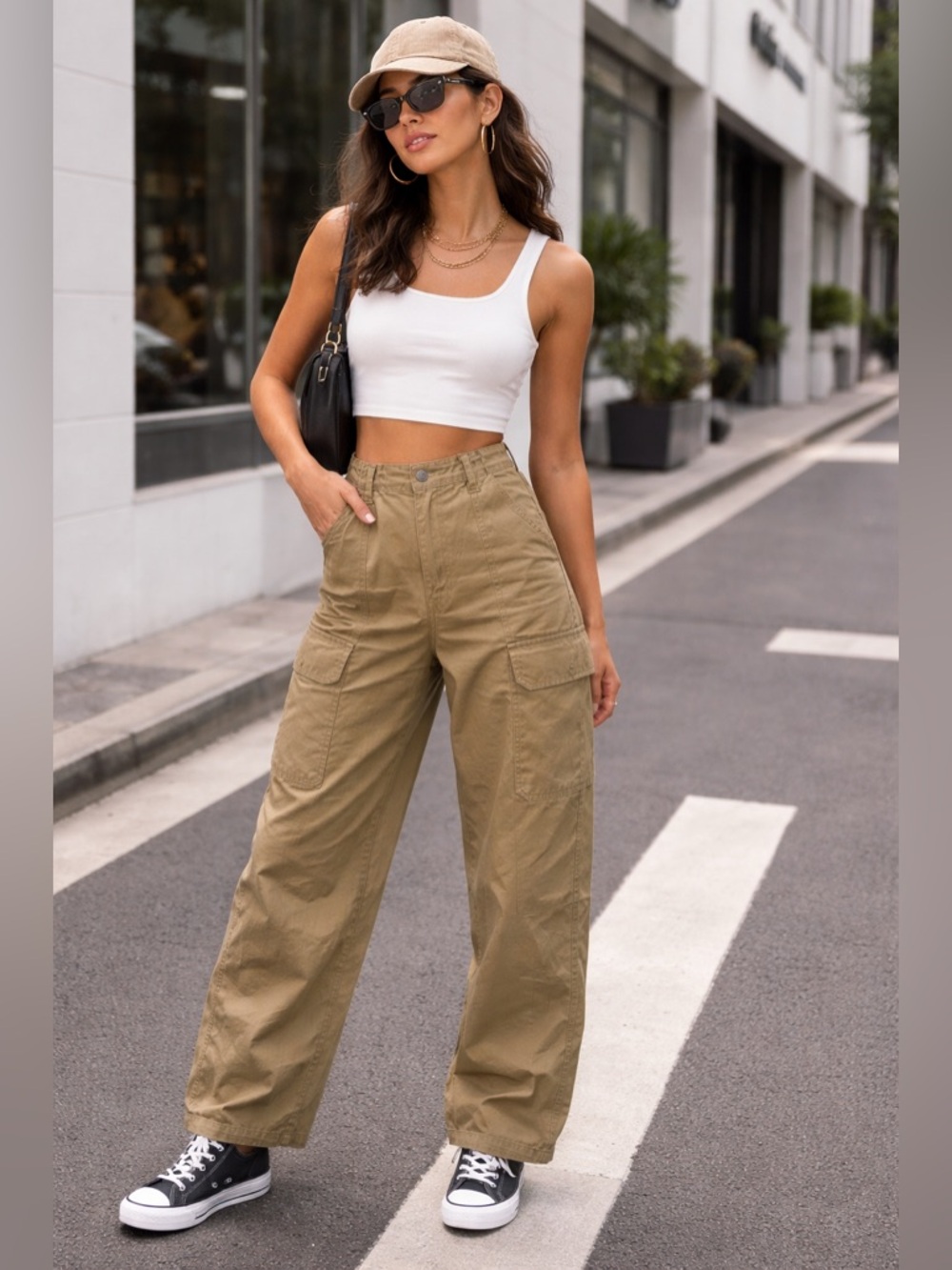 CALVIN KLEIN Khaki Cargo Pants